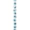 12 Pack: White Evil Eye Glass Round Beads by Bead Landing™